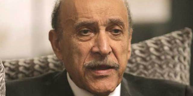 April 14, 2012: Former spy chief and presidential candidate Omar Suleiman gestures as he talks during an interview with Reuters at his office in Cairo.