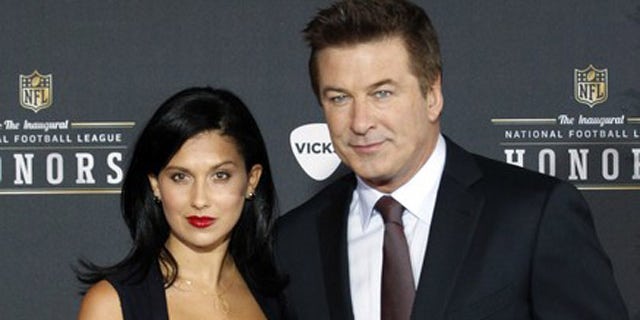 Feb. 4, 2012: Host Alec Baldwin and girlfriend Hilaria Thomas arrive for the Inaugural National Football League Honors at Super Bowl XLVI in Indianapolis, Indiana.