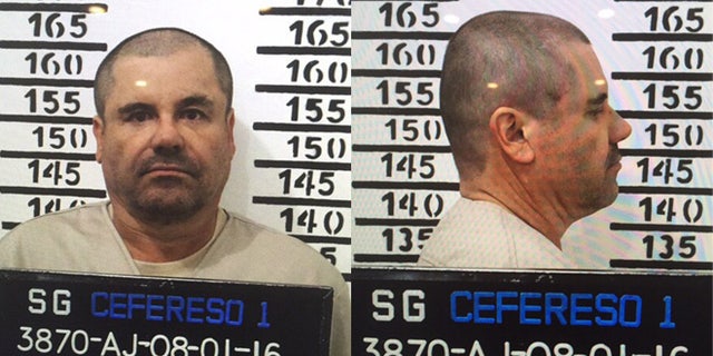 Joaquin "El Chapo" Guzman in his Jan. 8, 2016 prison mugshot.