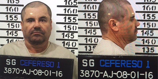Joaquin "El Chapo" Guzman in his Jan. 8, 2016 prison mugshot.