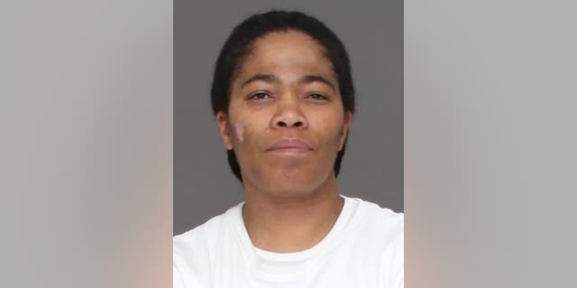 This Jan. 26, 2017 booking photo provided by Charles County, Maryland, Sheriffâs Office shows Malikah Shabazz in La Plata, Md. Shabazz, the daughter of Malcolm X, and her daughter Bettih Shabazz, are charged with stealing a rental truck that was carrying seven pit bulls in what police say were inhumane conditions. Malikah Shabazz is also charged with animal cruelty. (Charles County, Maryland, Sheriffâs Office via AP)