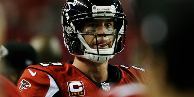 Atlanta Falcons' Matt Ryan walks off the field after the NFL football NFC Championship game against the San Francisco 49ers Sunday, Jan. 20, 2013, in Atlanta. The 49ers won 28-24 to advance to Superbowl XLVII. (AP Photo/David Goldman)