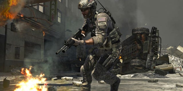 A scene from the popular video game "Call of Duty: Modern Warfare 3."