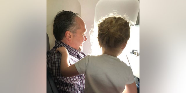“By the end of the flight, he was Caroline’s best friend,” the mother of two said.