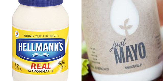 The maker of Hellman's is suing a California company that uses the word "Mayo" in its sandwich spread name, saying that federal regulators and dictionaries define mayonnaise as a spread that contains eggs.