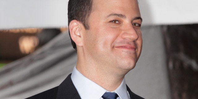 Talk show host Jimmy Kimmel smiles during ceremonies unveiling his star on the Hollywood Walk of Fame in Hollywood January 25, 2013.