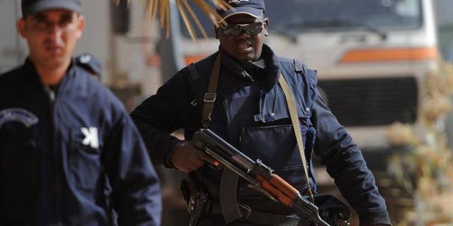 Algerian police in Amenas on January 21, 2012