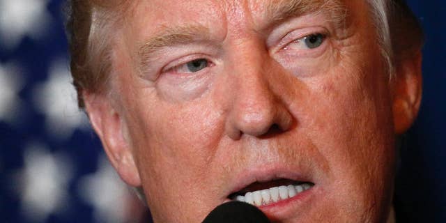 President Donald Trump speaks at Mar-a-Lago in Palm Beach, Fla., Thursday, April 6, 2017, after the U.S. fired a barrage of cruise missiles into Syria Thursday night in retaliation for this week's gruesome chemical weapons attack against civilians. (AP Photo/Alex Brandon)