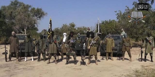 FILE - Boko Haram militants