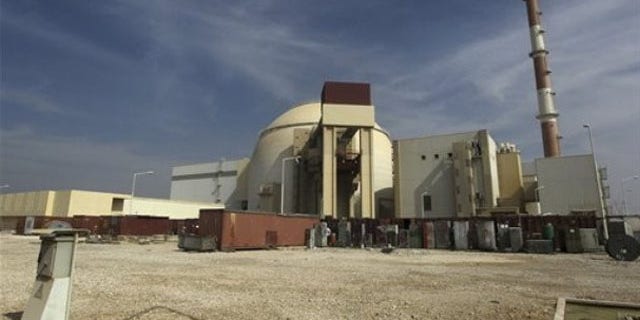 Oct. 26, 2010: The reactor building of the Bushehr nuclear power plant is seen, just outside the southern city of Bushehr, Iran.