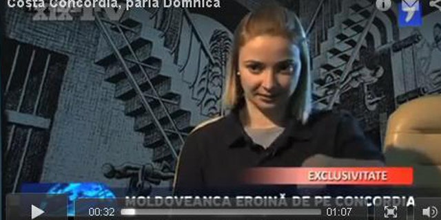 This image taken from Il Secolo's website reportedly shows 25-year-old Domnica Cemortan. The Moldovan woman is believed to have been the blonde female seen dining with Costa Concordia Capt. Francesco Schettino shortly before the ship crashed Friday night, according to the newspaper.