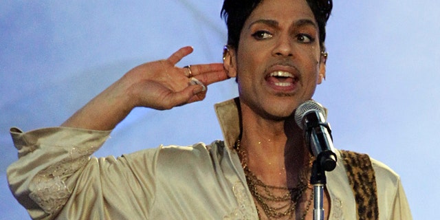 Prince performs in England in 2011.