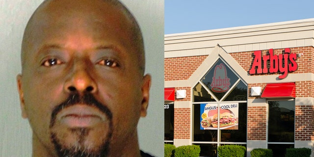 Derrick Dewayne Hopkins was arrested after a brief tussle with a Georgia state trooper and a nearby Arby's customer.