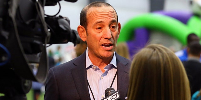 MLS Commissioner Don Garber on a January 2013 file photo.