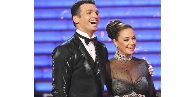 Leah Remini and Tony Dovolani appear on "Dancing with the Stars."