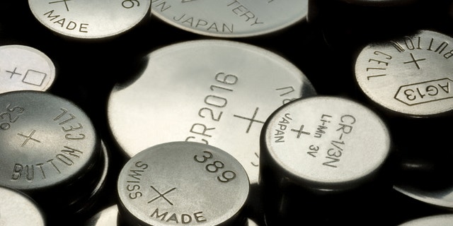 macro shot of various button cells