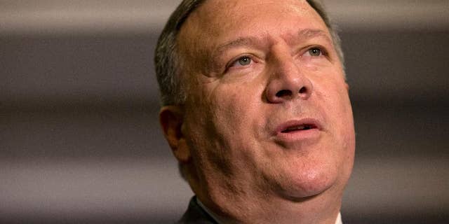 In this photo taken Oct. 16, 2015, Rep. Mike Pompeo, R-Kansas speaks on Capitol Hill in Washington. According to a Trump official, Pompeo to be nominated for CIA director. (AP Photo/Jacquelyn Martin)
