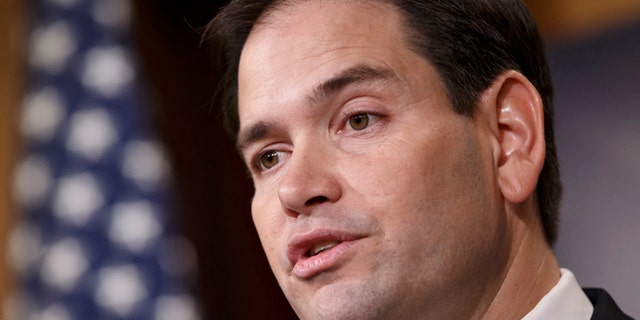 Dec. 17, 2014: Sen. Marco Rubio, R-Fla., speaks on Capitol Hill in Washington.