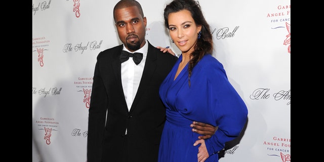 Oct. 22, 2012: In this file photo, Kanye West and Kim Kardashian attend Gabrielle's Angel Foundation 2012 Angel Ball cancer research benefit at Cipriani Wall Street in New York.