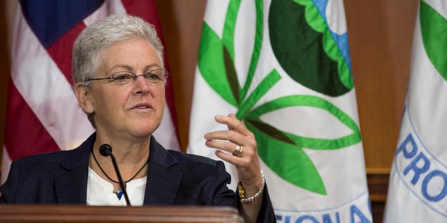 FILE: June 2, 2014: EPA Administrator Gina McCarthy at a news conference in Washington, D.C.