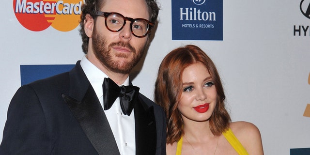 In this Feb. 11, 2012 file photo, Sean Parker, left, and Alexandra Lenas arrive at the Pre-GRAMMY Gala & Salute to Industry Icons with Clive Davis honoring Richard Branson in Beverly Hills, Calif.