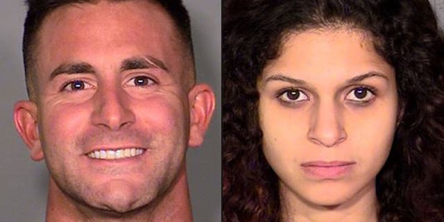 Philip Frank Panzica III, left, and Chloe Scordianos were allegedly caught on tape having sex on a Las Vegas Ferris wheel.