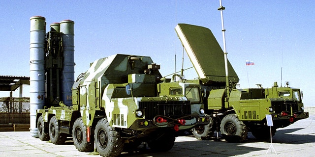 FILE - In this undated file photo a Russian S-300 anti-aircraft missile system is on display in an undisclosed location in Russia.