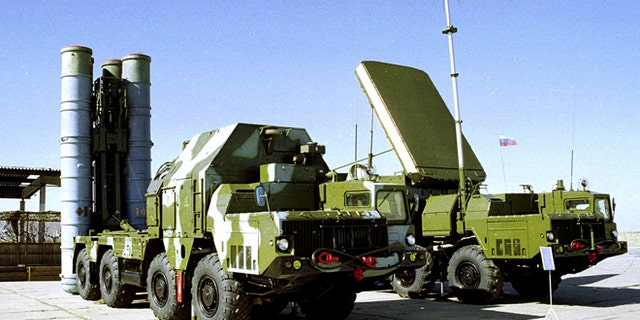 FILE - In this undated file photo a Russian S-300 anti-aircraft missile system is on display in an undisclosed location in Russia.