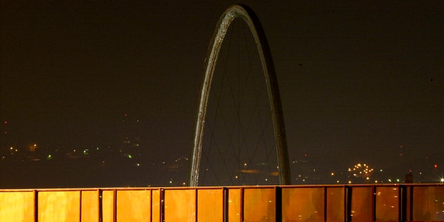 A landmark arch in Tijuana, Mexico.