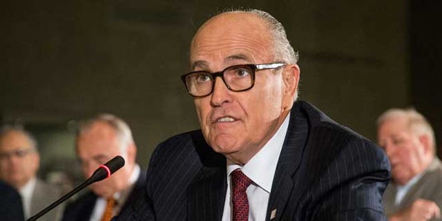 The former mayor of New York City, Trump lawyer Rudy Giuliani.