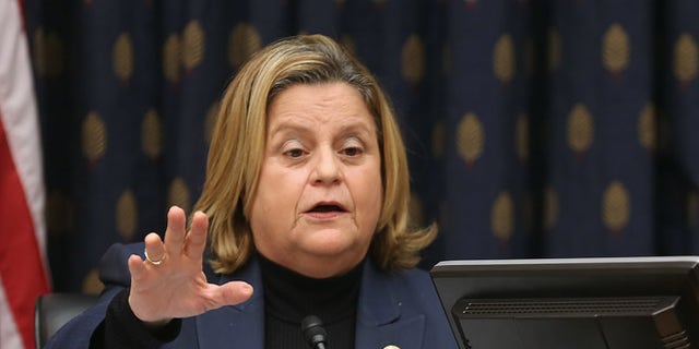 House Foreign Affairs Committee member Rep. Ileana Ros-Lehtinen (L) uses her alloted five minutes to question witnesses without leaving time for answers during a hearing about Cuba policy with committee Chairman Ed Royce (R-CA) (R) and Rep. Jeff Duncan (D-SC) in the Rayburn House Office Building on Capitol Hill February 4, 2015 in Washington, DC. The committee heard testimony on the impact of U.S. policy changes toward Cuba and Assistant Secretary of State For Western Hemisphere Affairs Roberta Jacobson's recent trip to Havana to begin the reestablishment of diplomatic ties between the former Cold War enemies. (Photo by Chip Somodevilla/Getty Images)