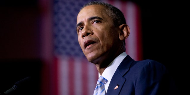 File- Jan. 9, 2015: President Obama speaking about the France newspaper attack.