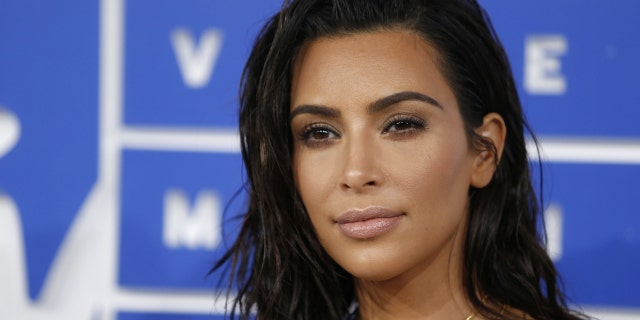 Kim Kardashian arrives at the 2016 MTV Video Music Awards in New York, U.S., August 28, 2016.