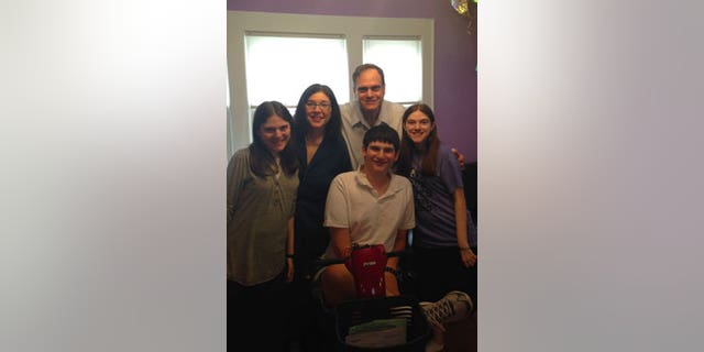 From left to right: Rivka, Esther, Arthur, Tzvi and Tziporah Herzfeld. (Not pictured: Racheli Herzfeld)