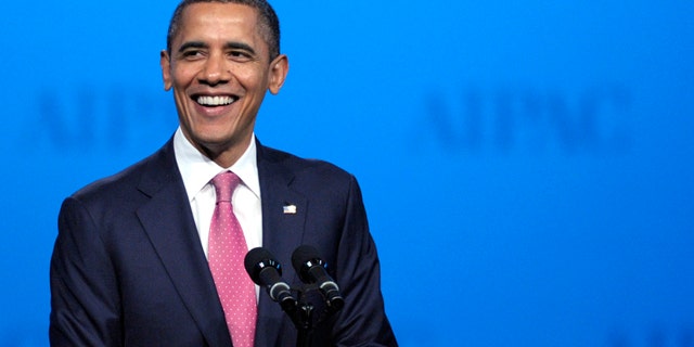 March 4, 2012: President Barack Obama addresses the American Israel Public Affairs Committee (AIPAC) Policy Conference opening plenary session in Washington.