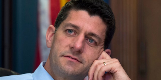 June 9, 2015: House Ways and Means Committee Chairman Paul Ryan, R-Wis., answers questions during an interview with The Associated Press in his office.