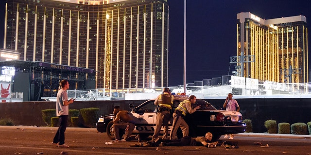 Gunman Stephen Paddock fired at a Las Vegas concert from the 32nd floor of the Mandalay Bay Hotel and Casino on Oct. 1, 2017, killing 58 people.