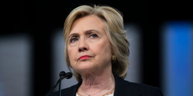 In this July 8, 2016, file photo, Democratic presidential candidate Hillary Clinton speaks at the African Methodist Episcopal Church national convention in Philadelphia. 