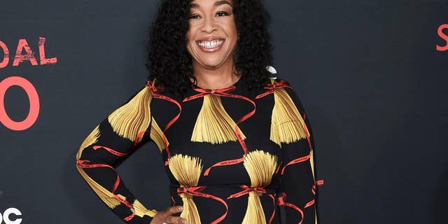 FILE - In this April 8, 2017 file photo, Shonda Rhimes attends the "Scandal" 100th Episode Celebration at Fig & Olive in West Hollywood, Calif. Rhimes, the mastermind behind "Grey's Anatomy" and other TV hits, is sharing her screenwriting expertise through an online master class. (Photo by Richard Shotwell/Invision/AP, File)