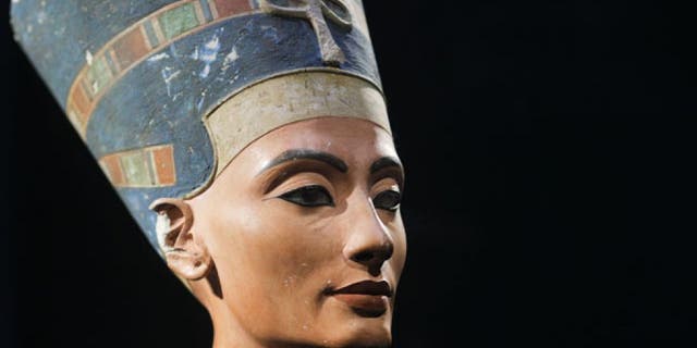This undated photo shows a bust of ancient Egyptian Queen Nefertiti in the Neues Museum in Berlin.