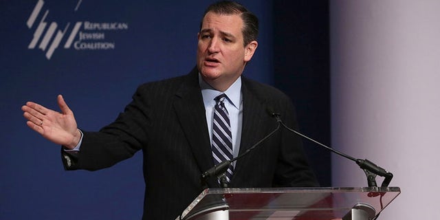 WASHINGTON, DC - DECEMBER 03: Republican presidential candidate Sen. Ted Cruz (R-TX) addresses the Republican Jewish Coalition at the Ronald Reagan Building and International Trade Center December 3, 2015 in Washington, DC. Candidates spoke and took questions from Jewish leaders and activists. (Photo by Alex Wong/Getty Images)