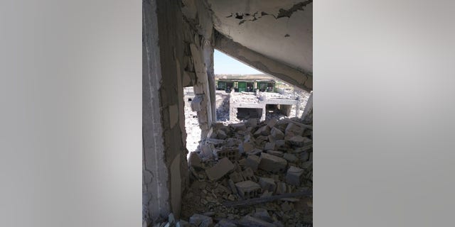 Hospital in Idlib, Syria following a bombing.