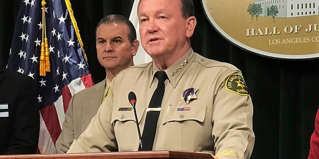 Los Angeles County Sheriff Jim McDonnell talks to reporters about the case of a 10-year-old boy who died after suffering head injuries, and previously claimed he was beaten, locked up and not fed.