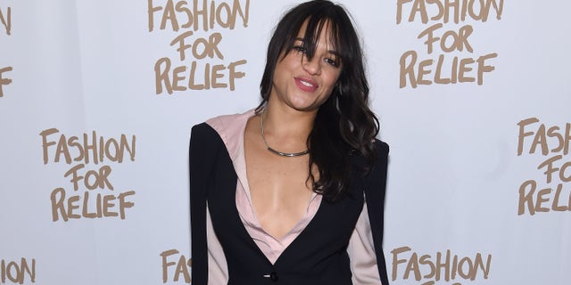 NEW YORK, NY - FEBRUARY 14: Actress Michelle Rodriguez attends Naomi Campbell's Fashion For Relief Charity Fashion Show during Mercedes-Benz Fashion Week Fall 2015 at The Theatre at Lincoln Center on February 14, 2015 in New York City. (Photo by Jamie McCarthy/Getty Images For Fashion For Relief)