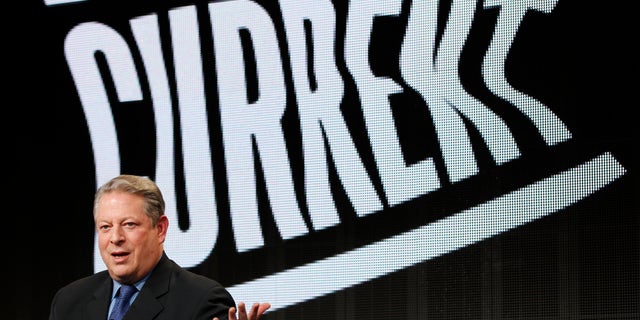 FILE - In this Jan. 13, 2012 photo, former Vice President Al Gore, Current TV chairman and co-founder, participates in the Television Critics Association Winter Press Tour in Pasadena , Calif.