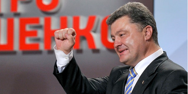 May 25, 2014: Petro Poroshenko in Kiev, Ukraine.