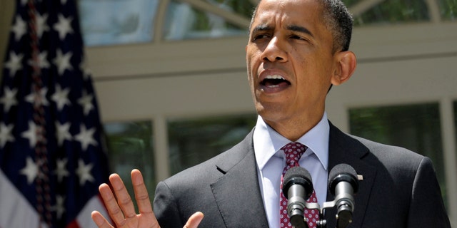 FILE - In this June 15, 2012 file photo, President Barack Obama announces his administration's immigration plans, in the Rose Garden of the White House in Washington. There's not much President Barack Obama can do to boost the economy in the next five months, and that alone might cost him the November election. But on a range of social issues, Obama is bypassing Congress and aggressively using his executive powers to make it easier for gays to marry, women to obtain birth control, and, now, young illegal immigrants to avoid deportation. (AP Photo/Susan Walsh, File)