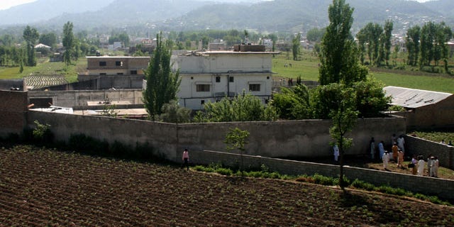 May 3: A view of Usama bin Laden's compound in Abbottabad, Pakistan.