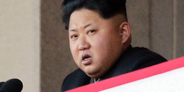FILE - In this Oct. 10, 2015, file photo, North Korean leader Kim Jong Un delivers remarks at a military parade in Pyongyang, North Korea. North Korea's biggest political convention in decades opens in Pyongyang on May 6, 2016. The announcement comes amid outside speculation that North Korea will soon conduct a fifth nuclear bomb test to burnish leader Kim Jong Un's military credentials amid tough international sanctions. (AP Photo/Wong Maye-E, File)