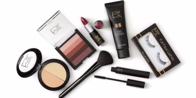 Some of the new beauty line's offerings include fake eyelashes, lipsticks and bronzers.